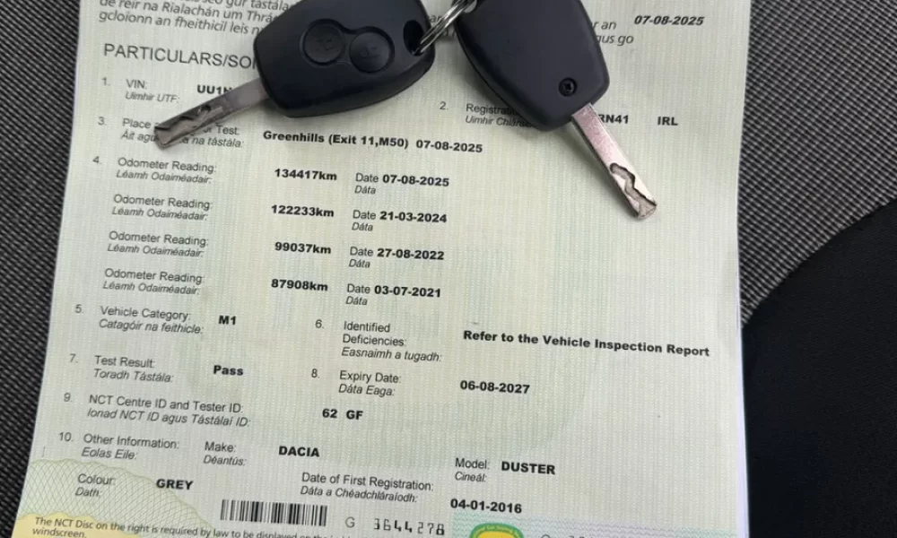 Dacia Duster 2016 Fresh NCT LOW MILEAGE